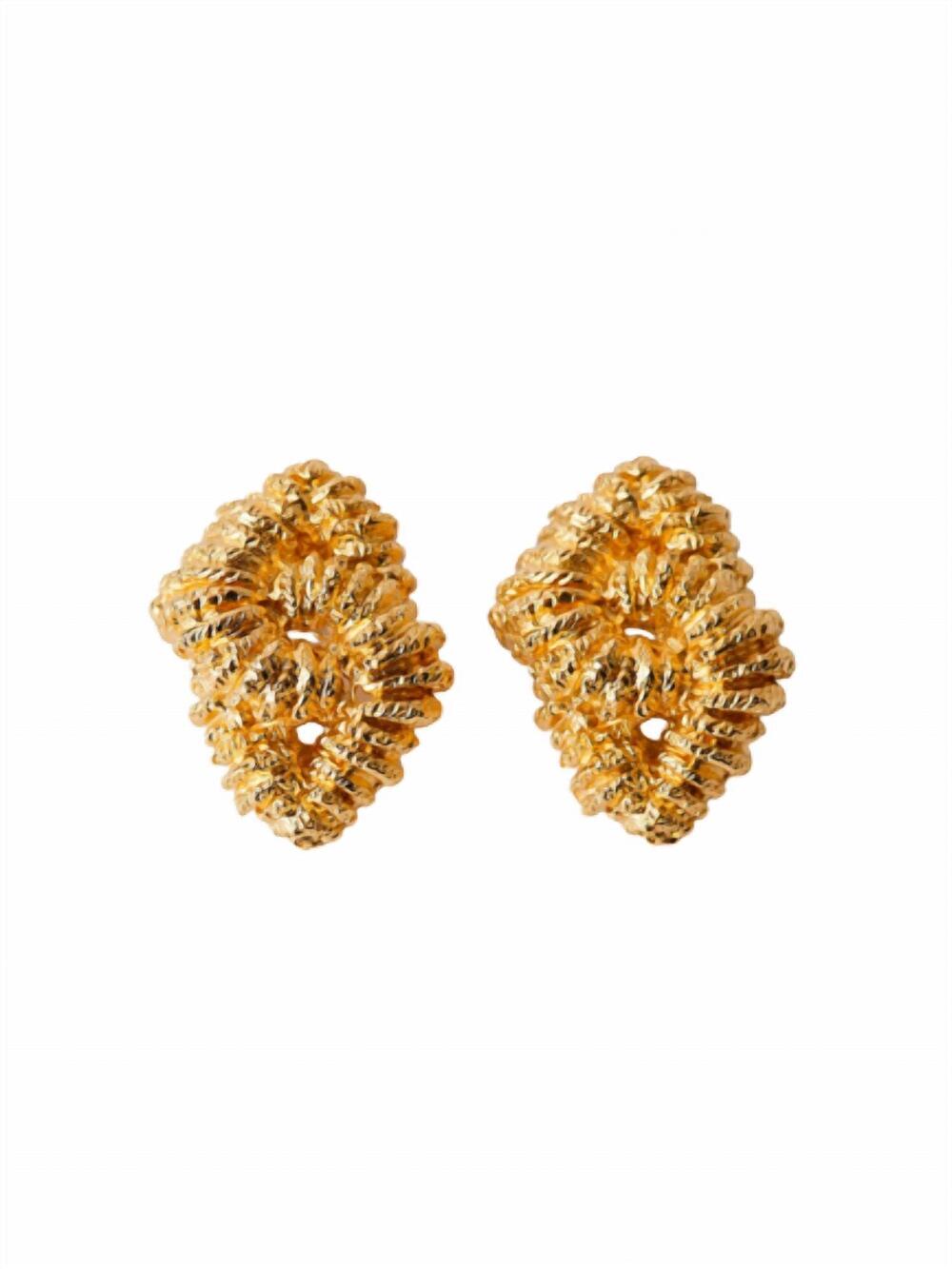 NEW PAOLA SIGHINOLFI women's loto earrings in gold